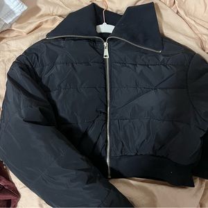 Black cropped jacket
